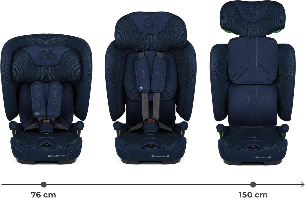 Kinderkraft automobilinė kėdutė FIX2GO i-Size 76–150 cm su ISOFIX ir Top Tether
