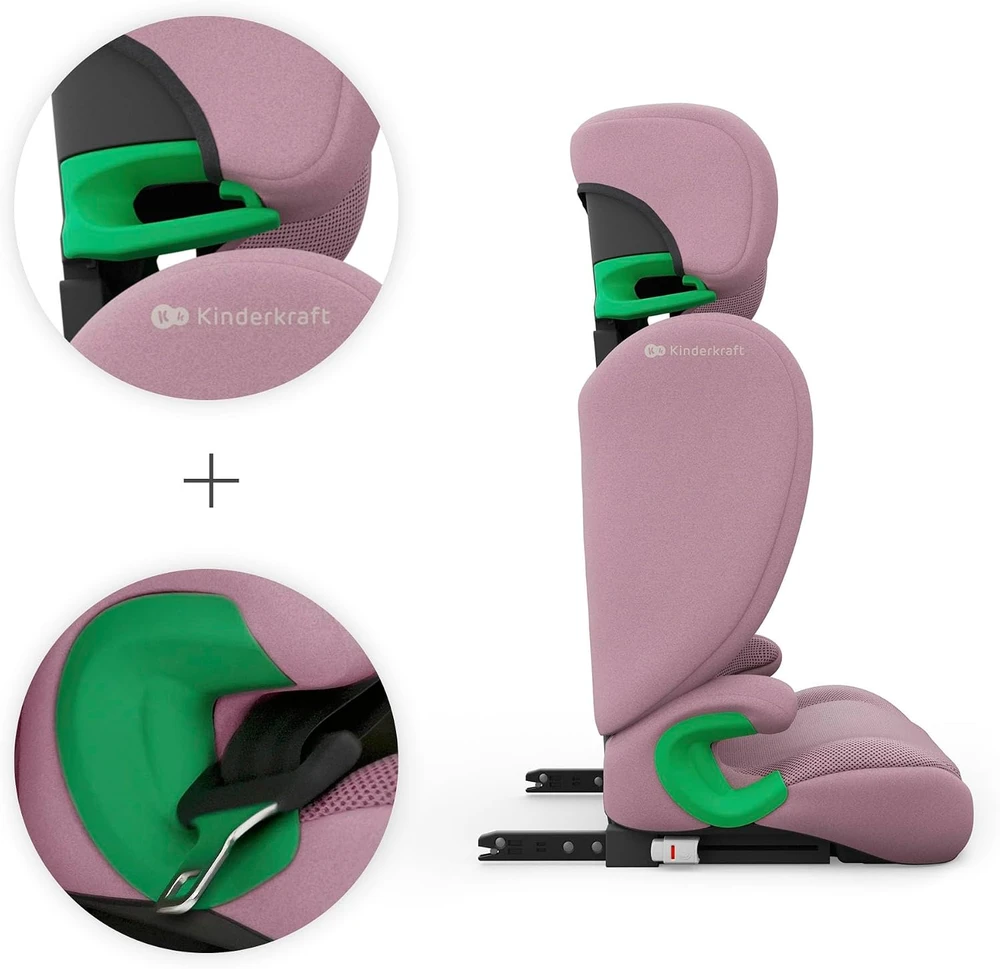 Kinderkraft automobilinė kėdutė Junior Fix 2 Pro 100–150 cm su ISOFIX KCJUFI20PNK000N