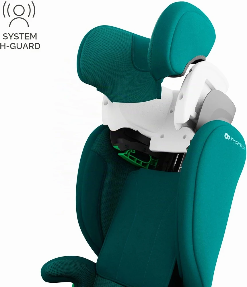 Kinderkraft automobilinė kėdutė Junior Fix 2 Pro 100–150 cm su ISOFIX, žalia KCJUFI20GRE000N