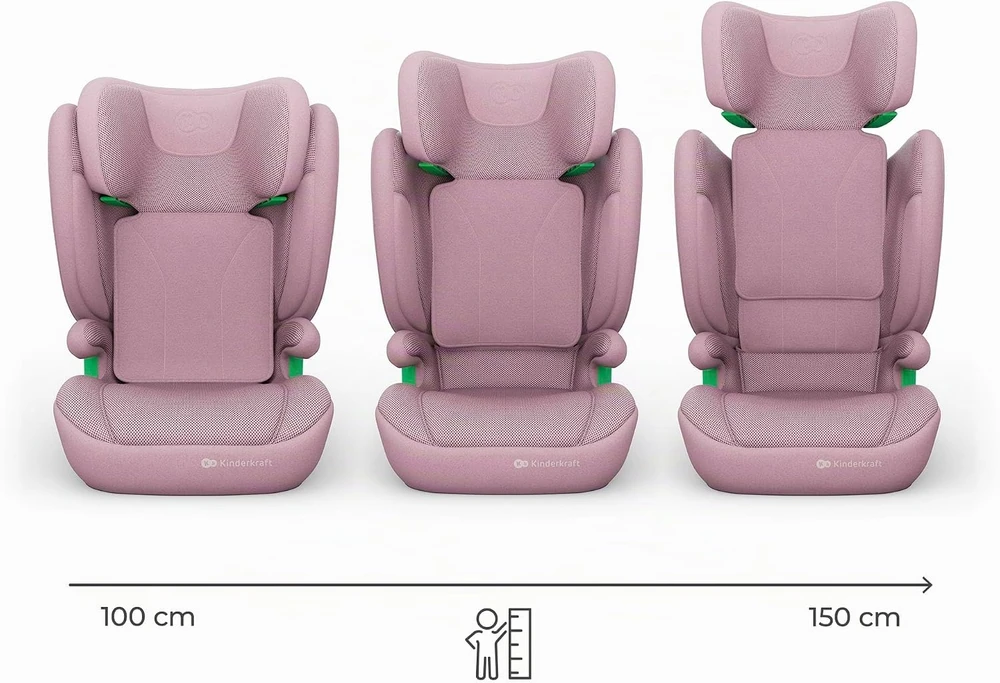 Kinderkraft automobilinė kėdutė Junior Fix 2 Pro 100–150 cm su ISOFIX KCJUFI20PNK000N