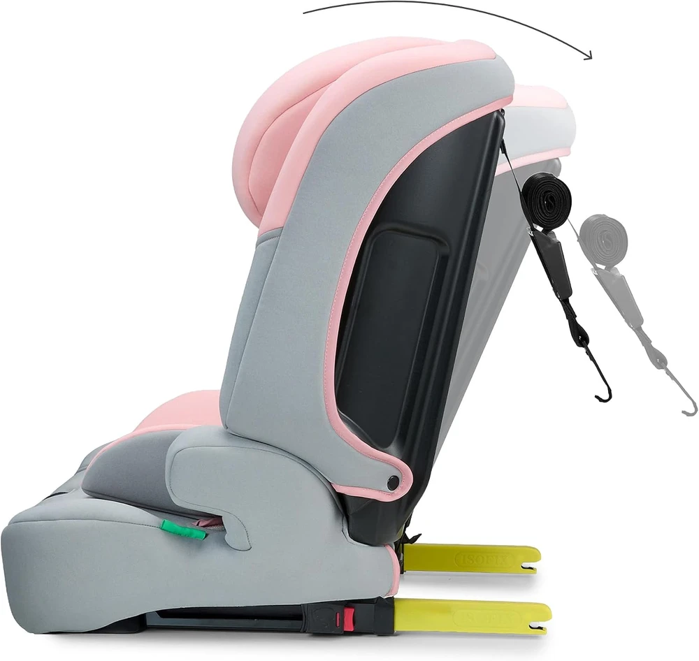 Kinderkraft automobilinė kėdutė Safety Fix 3 Pro i-Size 76–150 cm ISOFIX Top Tether KCSAFI03PNK0000