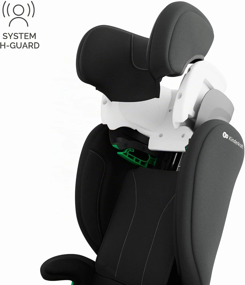 Kinderkraft automobilinė kėdutė vaikams 100–150 cm su ISOFIX KCJUFI20BLK000N
