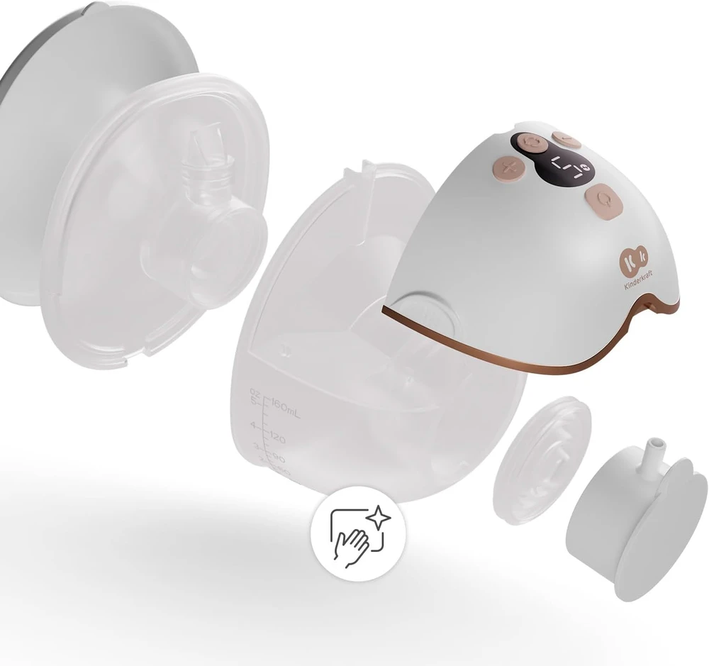 Kinderkraft elektrinis viengubas pientraukis MAMAFLOW, belaidis, 4 režimai, USB-C