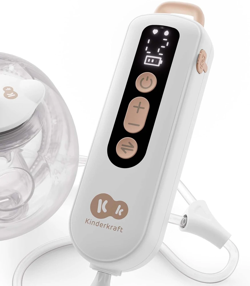 Kinderkraft GENTLEFLOW dvigubas elektrinis laktatorius, 3 režimai, 180 ml, KEGEFL00GLD0000
