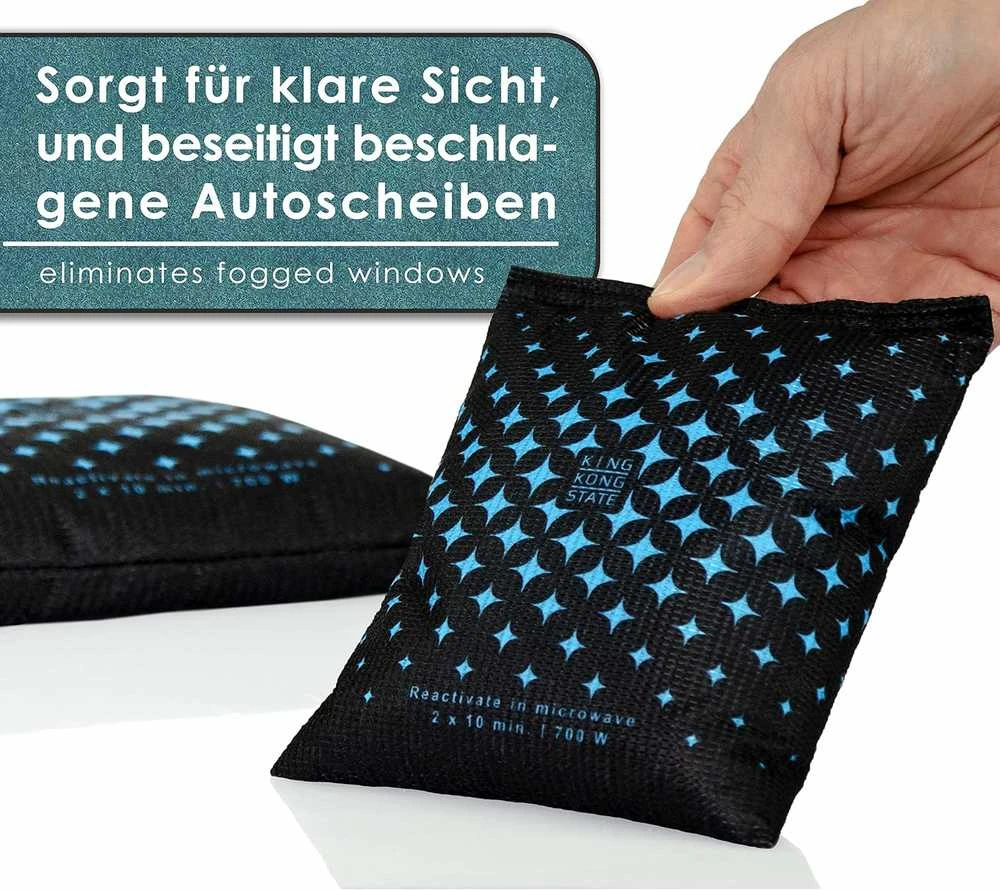Sausintuvas King Kong State automoblio drėgmės surinkėjai, 4x 500g daugkartinės silicio gelio pagalvėlės