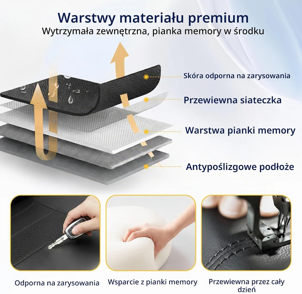 kingphenix priekinių automobilinių sėdynių užvalkalai iš odos su 4D tinkleliu