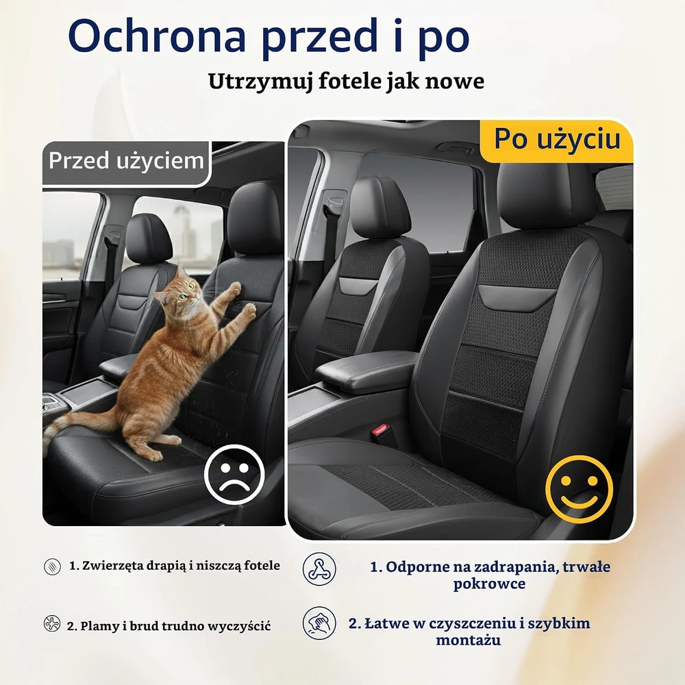 kingphenix priekinių automobilinių sėdynių užvalkalai iš odos su 4D tinkleliu