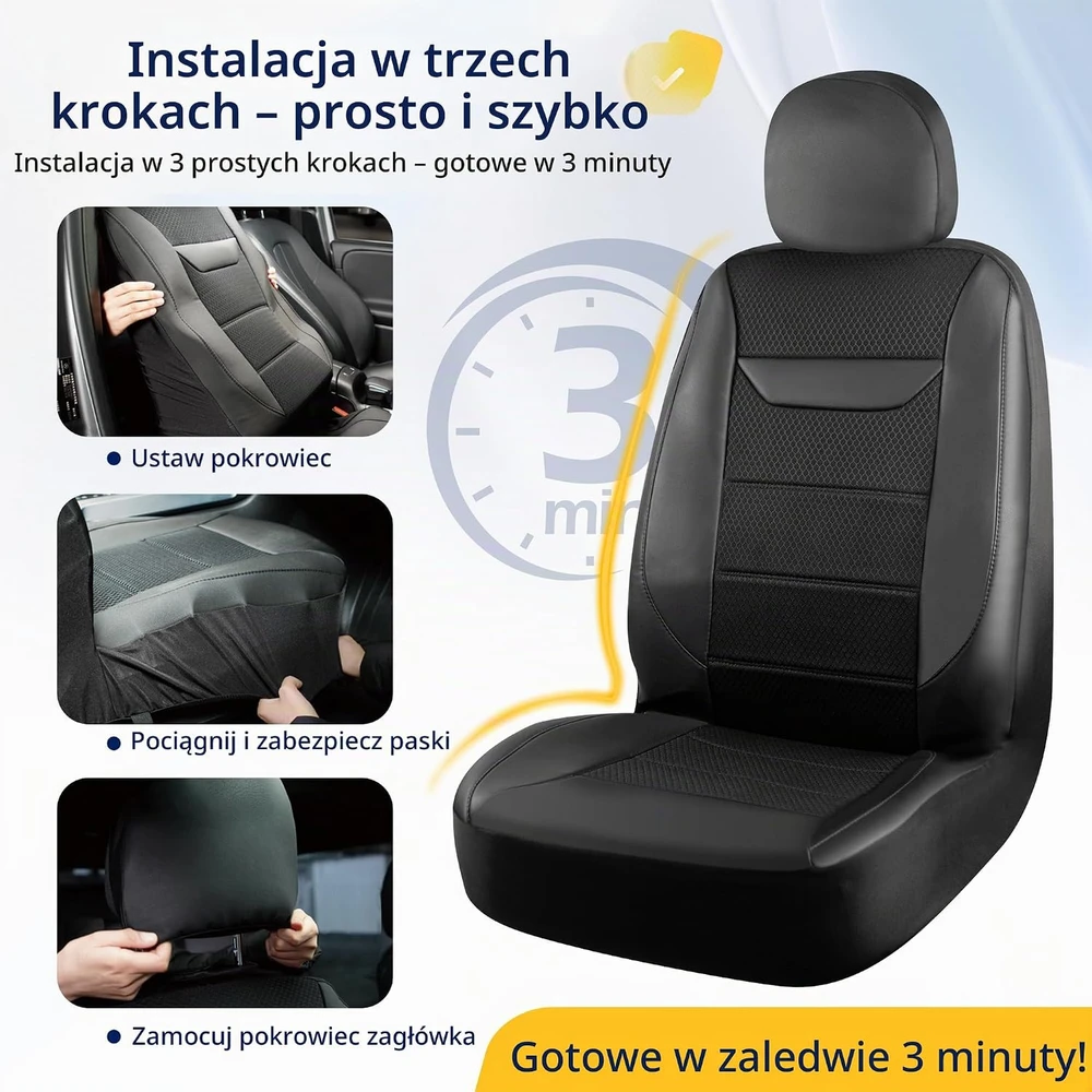 kingphenix priekinių automobilinių sėdynių užvalkalai iš odos su 4D tinkleliu
