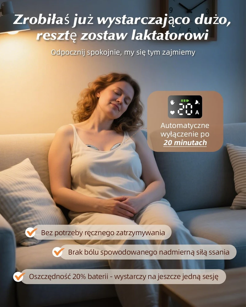 KISSBOBO dvigubas laisvų rankų elektrinis pientraukis, 4 režimai, 19 lygių, K5