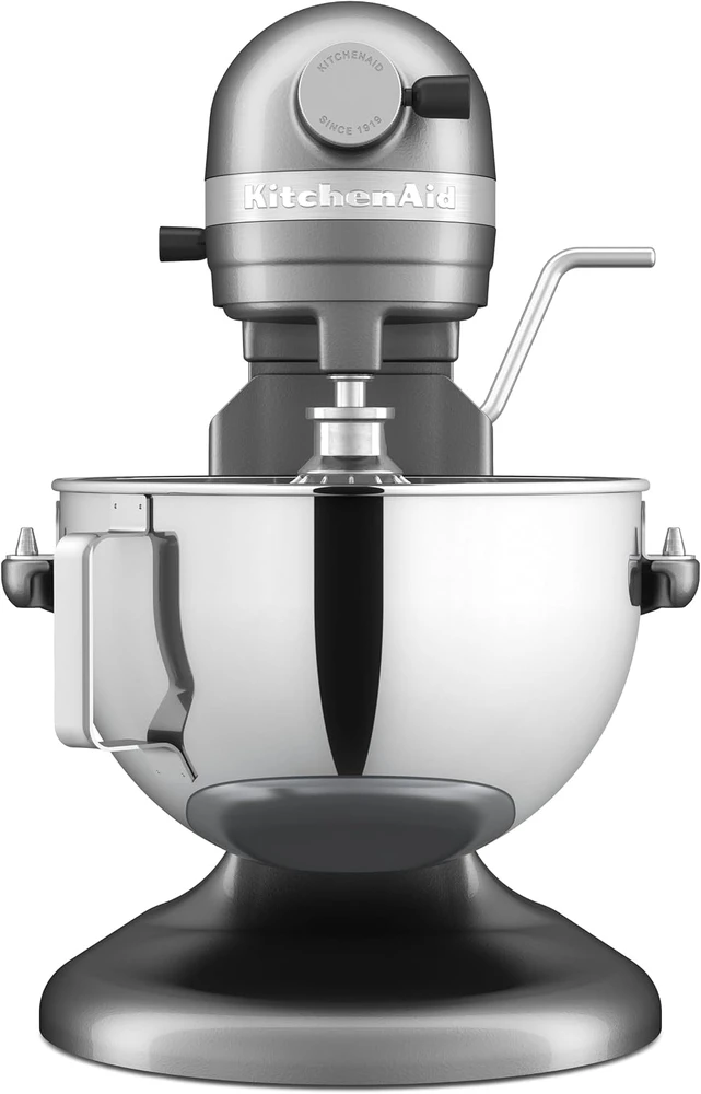 Virtuvinis kombainas KitchenAid Heavy Duty planetarinis maišytuvas su pakeliama 5,2 l metaline misa, sidabro spalvos