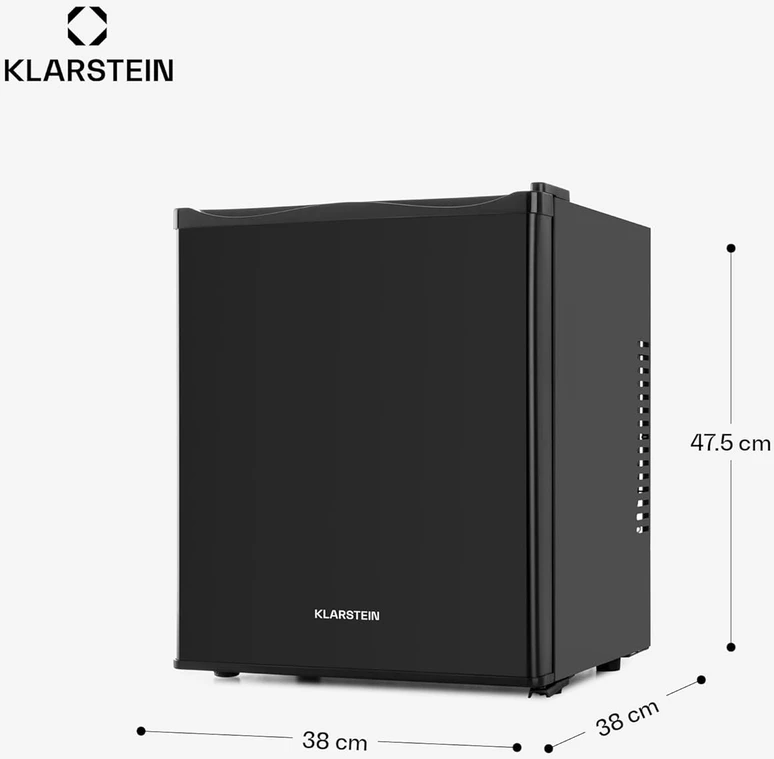 Klarstein mini šaldytuvas Minibar, 23 l talpa, 23 dB, reguliuojama lentyna, juodas, MKS-10