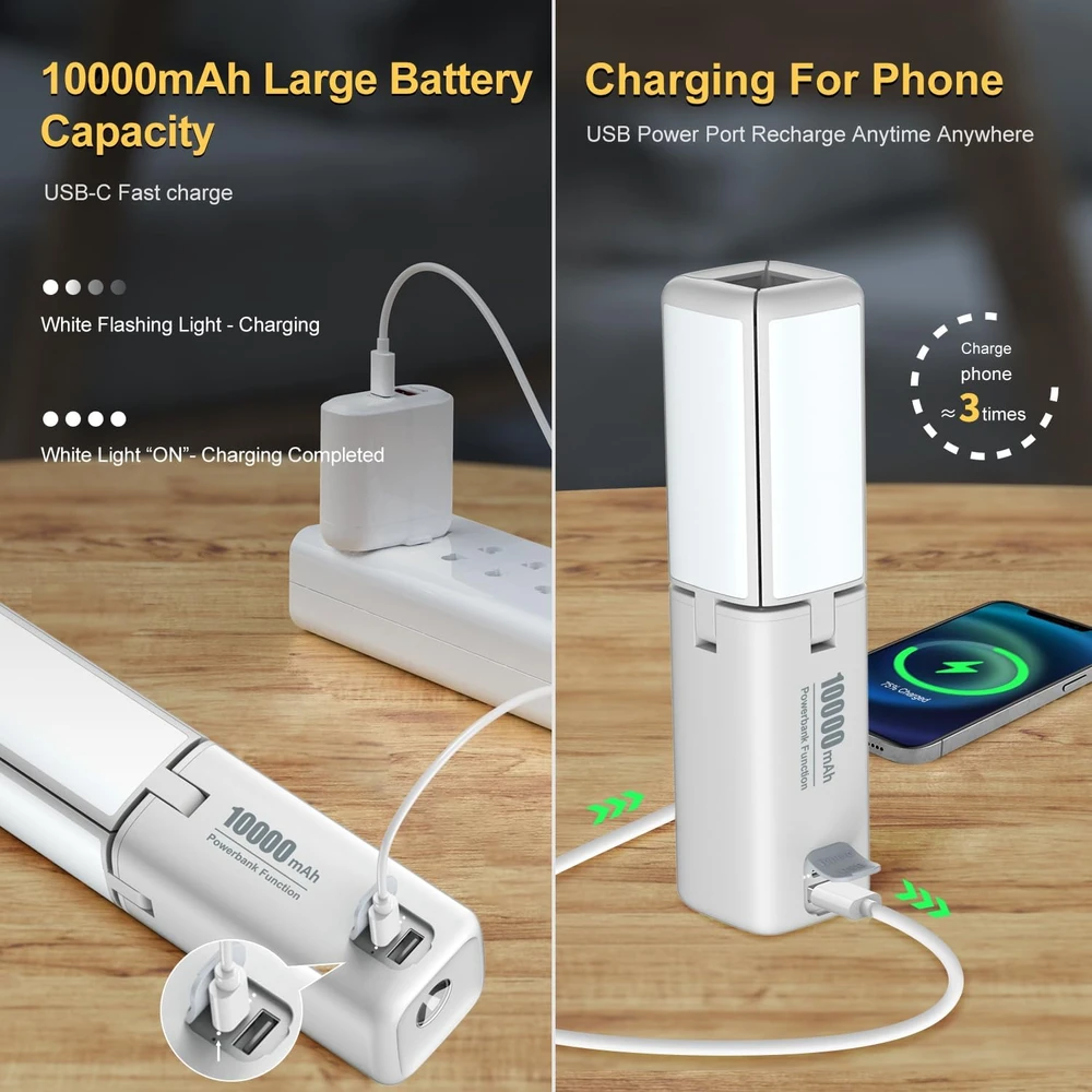 Klarus daugiafunkcinė įkraunama stovyklavimo LED lempa, 750 lm, 10000 mAh, IPX5, CL2