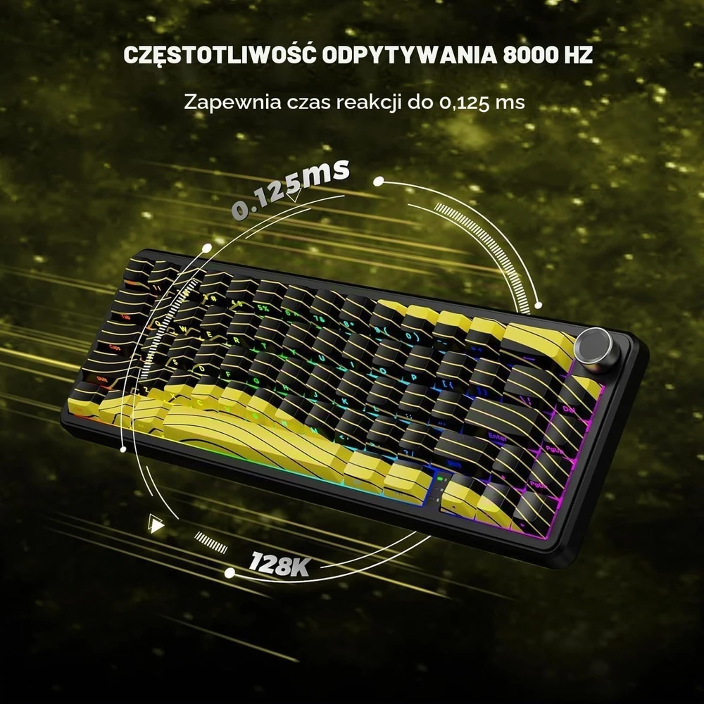 Klaviatūra ATTACK SHARK klaviatūros ir pelės rinkinys X65 PRO HE su X11, Hall efekto jungikliais, 22 000 DPI