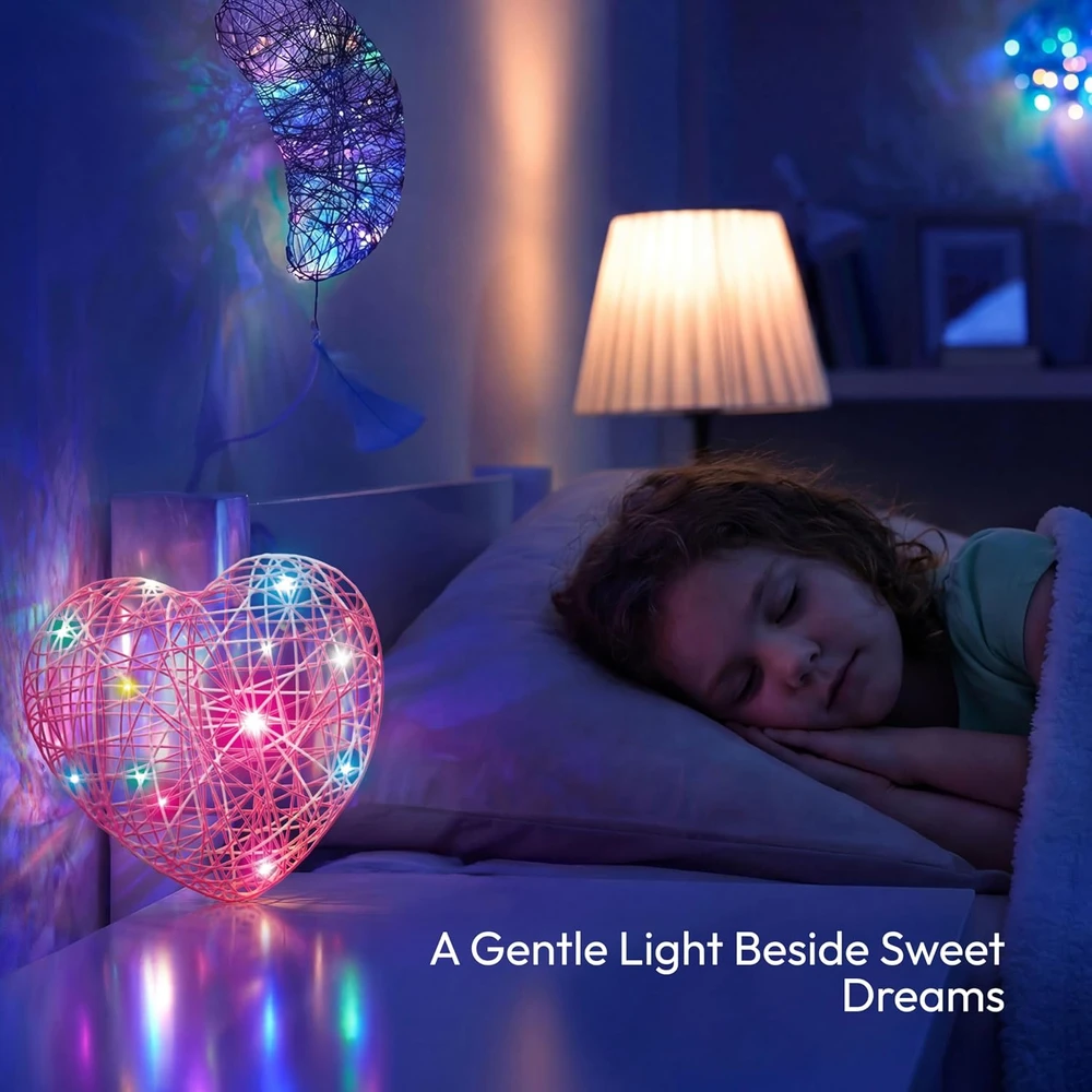 Klever Kits 3D siūlų meno rinkinys su LED lemputėmis vaikams 8–12 metų 60105