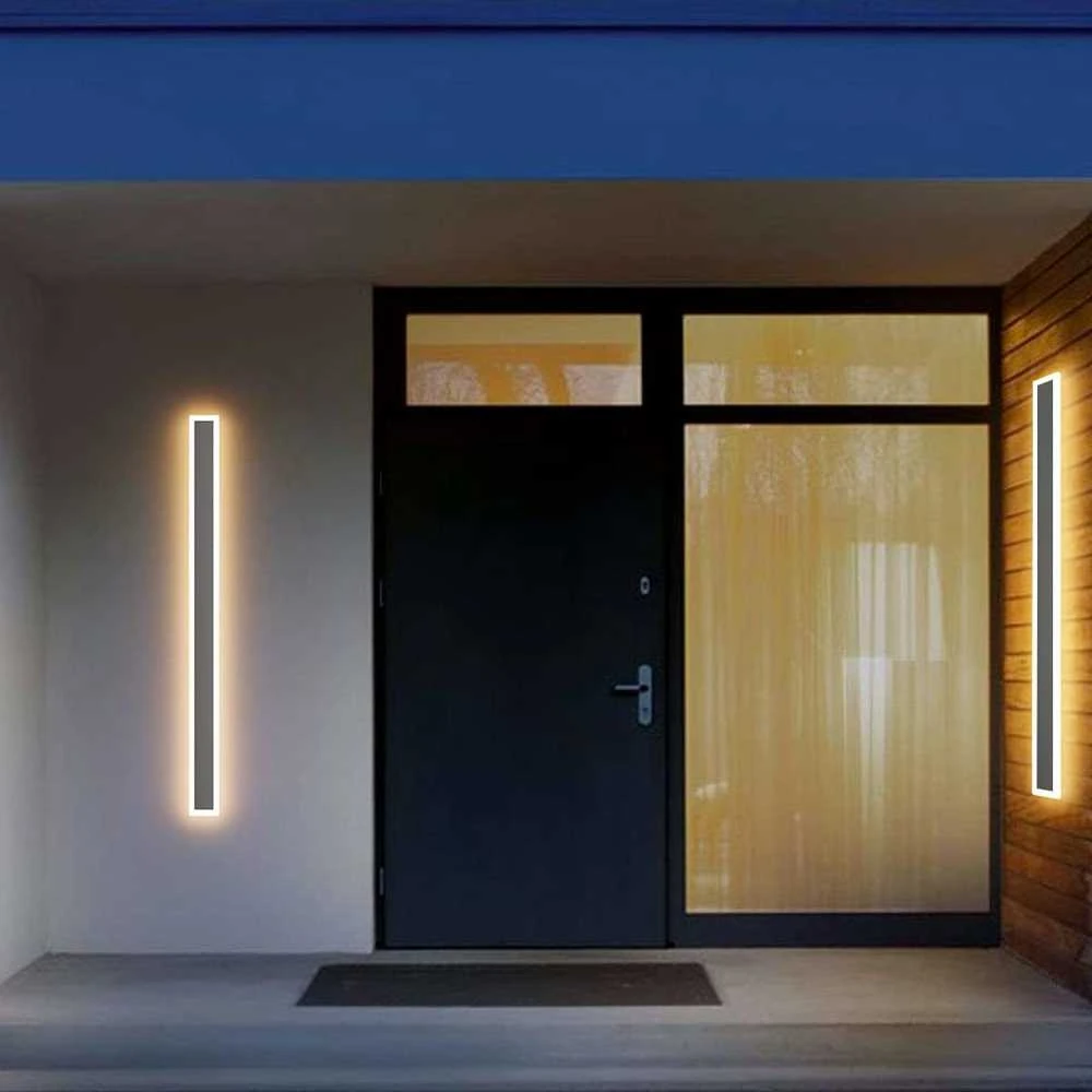 Klighten LED sieninis šviestuvas, IP54, 35 W, 121,5 cm, akrilas ir geležis, tamsiai pilkas, HW603-35 W-3000 K