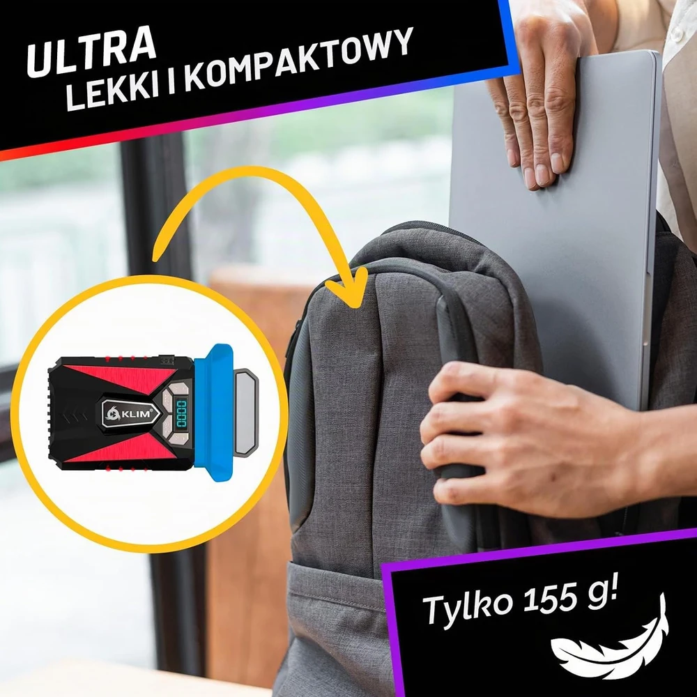 KLIM Cool USB nešiojamojo kompiuterio aušintuvas, 4200 aps./min., KLGL-COOL-Raudonas-01