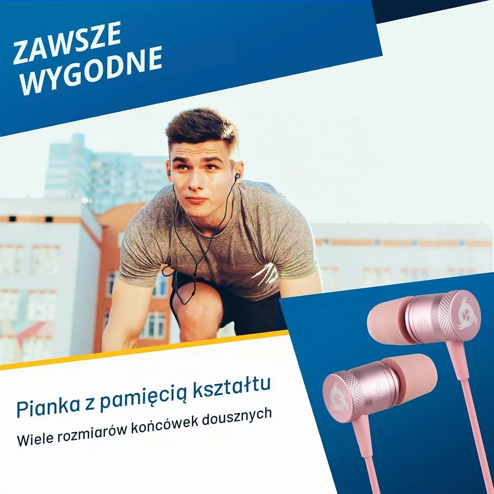 KLIM Fusion laidinės į ausis įdedamos ausinės su mikrofonu ir 3,5 mm jungtimi
