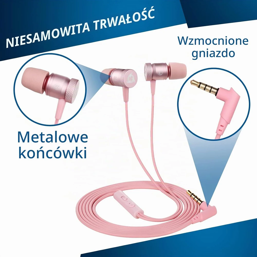 KLIM Fusion laidinės į ausis įdedamos ausinės su mikrofonu ir 3,5 mm jungtimi