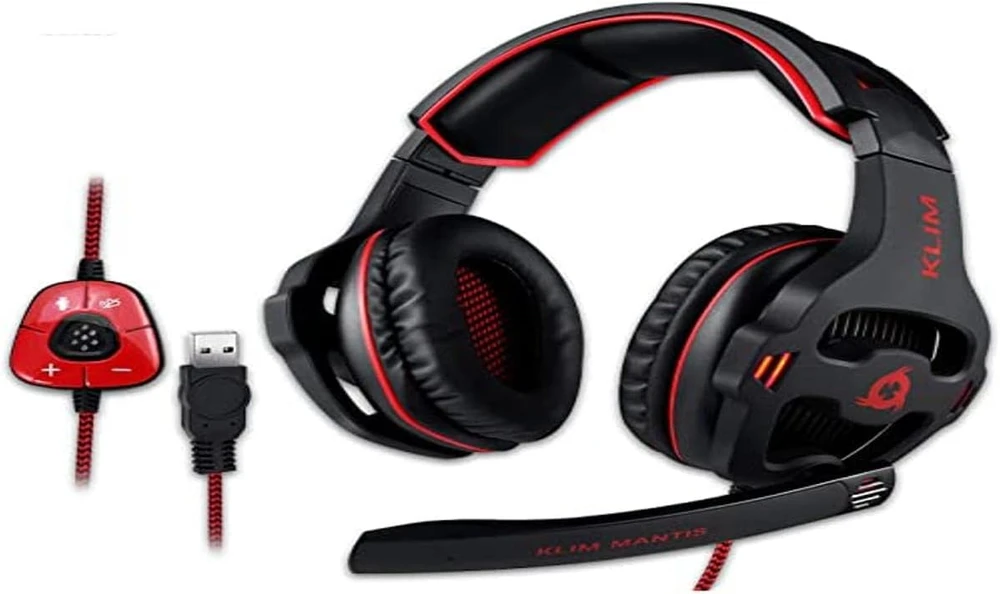 KLIM žaidimų ausinės Mantis su mikrofonu, USB ir 7.1 erdviniu garsu
