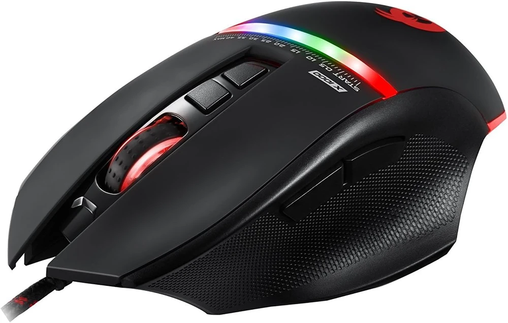 KLIM žaidimų pelė USB, optinė, 4000 DPI, 7 programuojami mygtukai, KLIM Skill