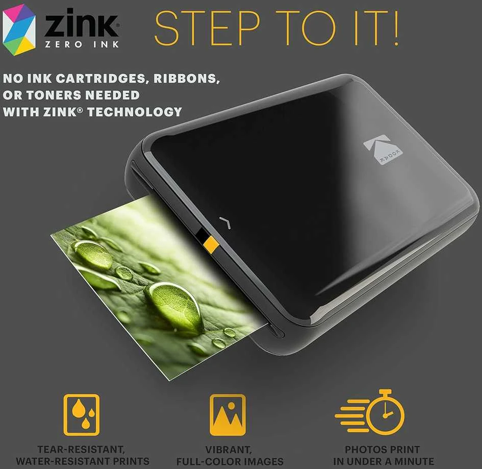 KODAK Step Nešiojamas momentinių nuotraukų spausdintuvas