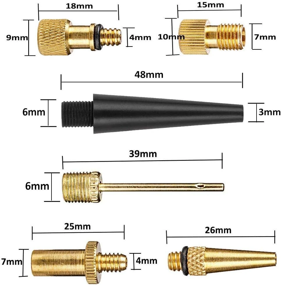 KOHMUI dviračių ventilių adapterių rinkinys 15 vnt. SV, AV ir DV, modelis 22