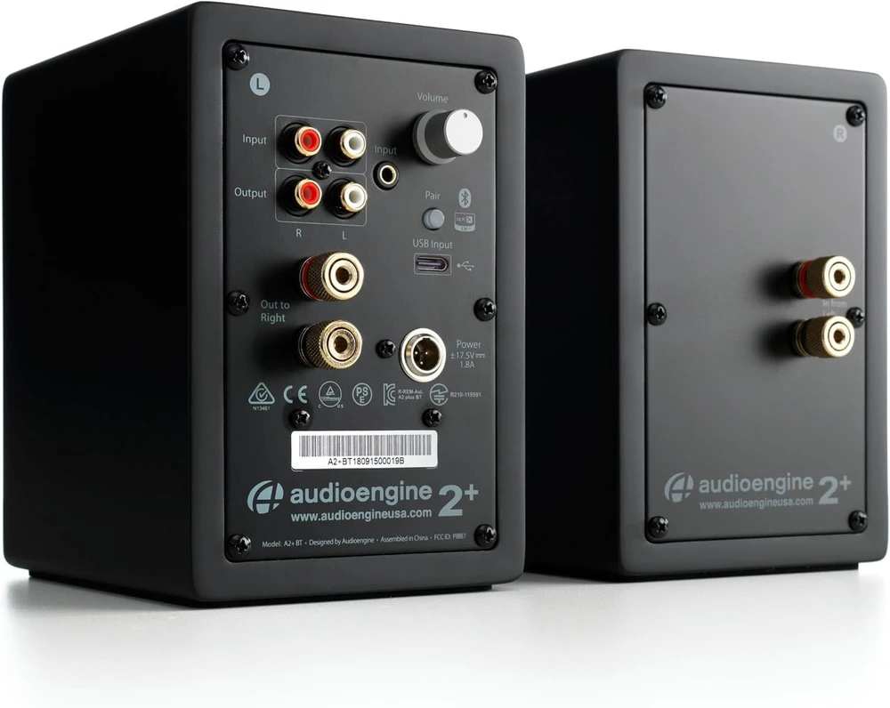 Kompiuterio kolonėlės Audioengine bevieliai kompiuterio garsiakalbiai Bluetooth 60 W, USB, 2.0 sistema A2+