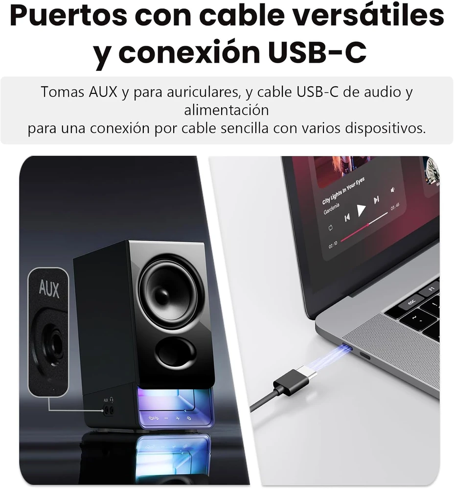 Kompiuterio kolonėlės Edifier kompiuterinės kolonėlės su USB, Bluetooth 6.0, 5 W RMS, MDF korpusu, R20BT