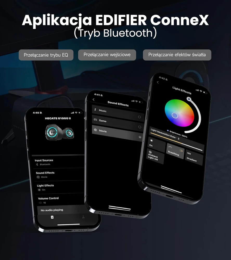 Kompiuterio kolonėlės Edifier kompiuterinės kolonėlės su Bluetooth 5.4, 4 W galia, 2.5" garsiakalbiais, G1000 II