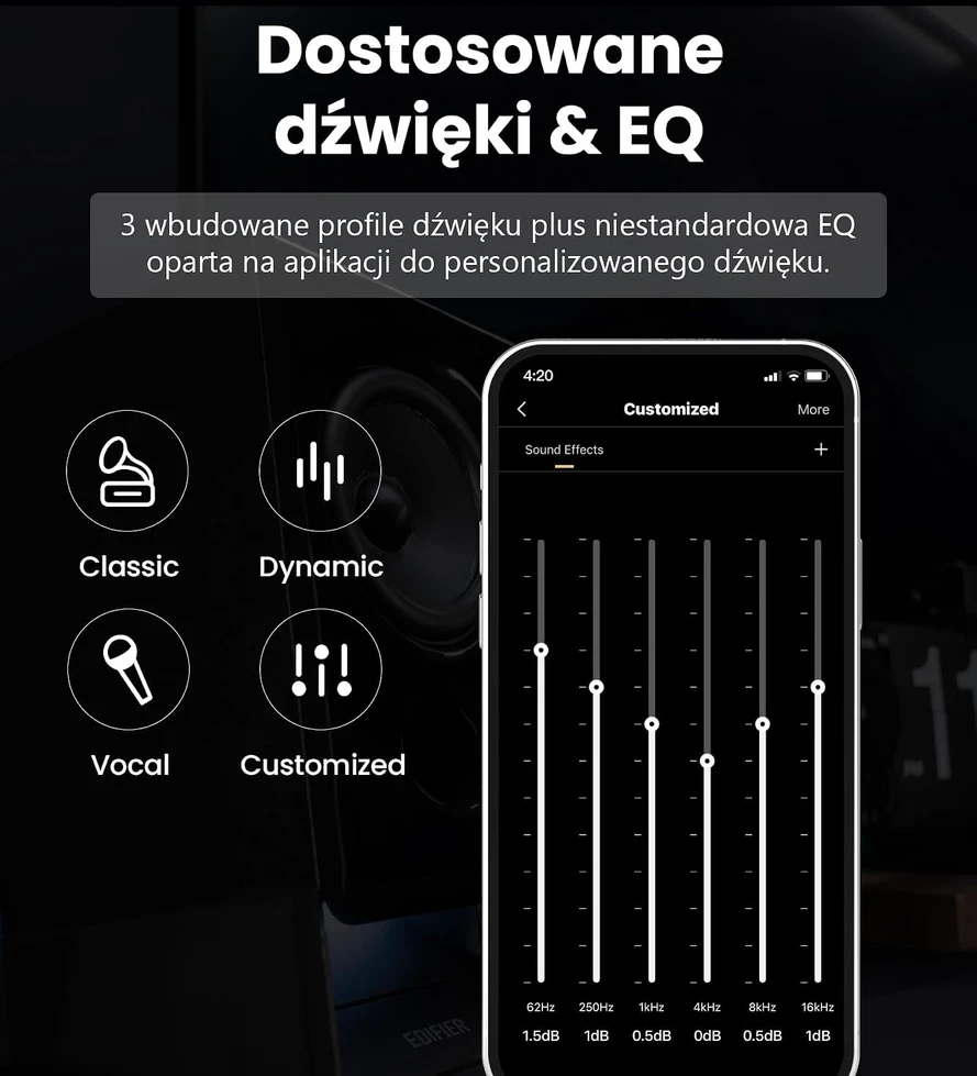 Kompiuterio kolonėlės Edifier kompiuterinės kolonėlės su USB, Bluetooth 6.0, 5 W RMS, MDF korpusu, R20BT