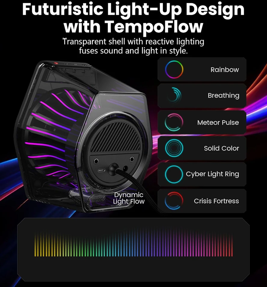 Kompiuterio kolonėlės Edifier kompiuterinės garsiakalbiai su Bluetooth, 32 W galia, 7.1 surround, RGB apšvietimu, G2000 PRO