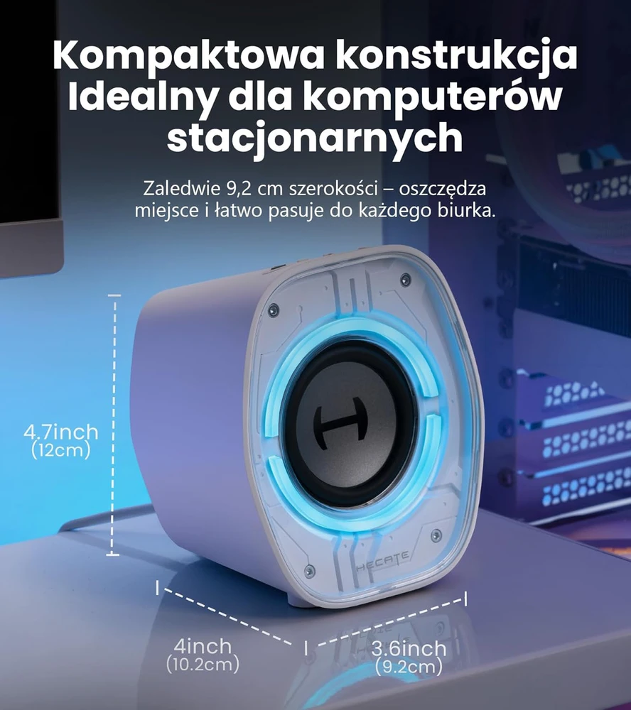 Kompiuterio kolonėlės Edifier staliniai žaidimų kompiuterio garsiakalbiai, Bluetooth 5.4, 2.5 colių garsiakalbis, G1000 II