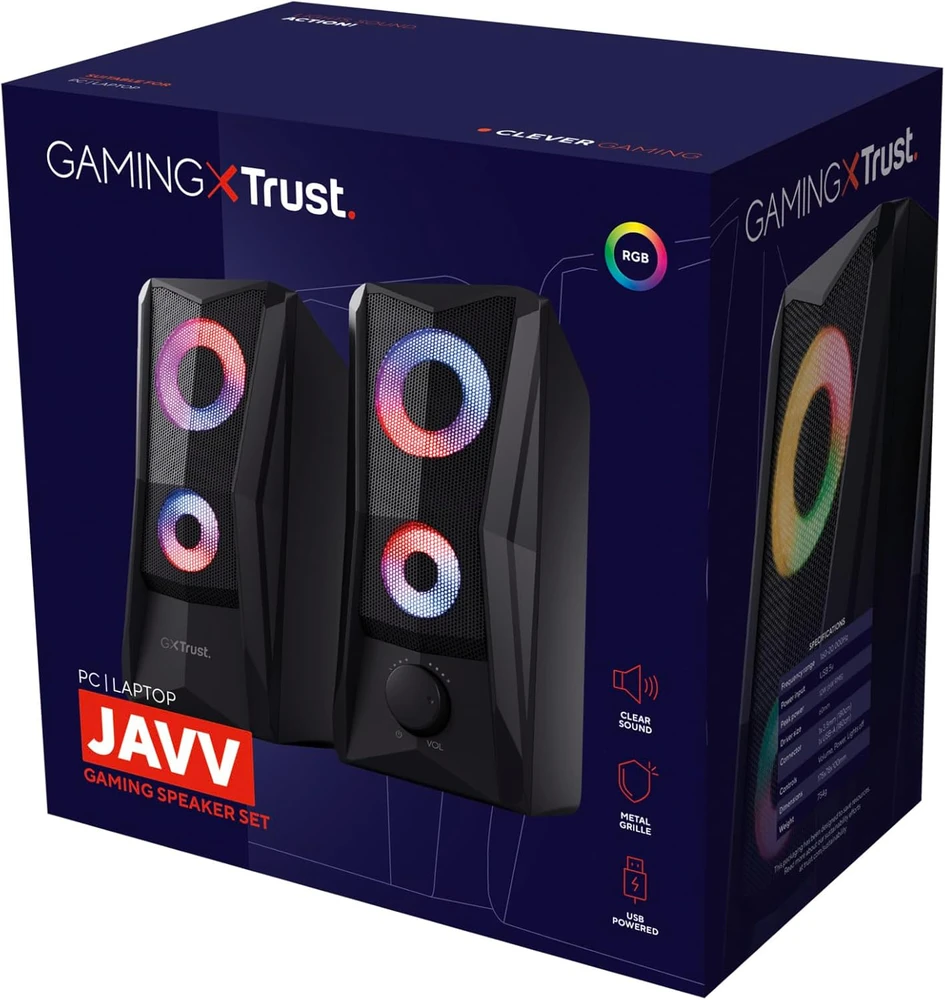 Kompiuterio kolonėlės Kompiuterinės kolonėlės Trust GXT 606 JAVV, juoda