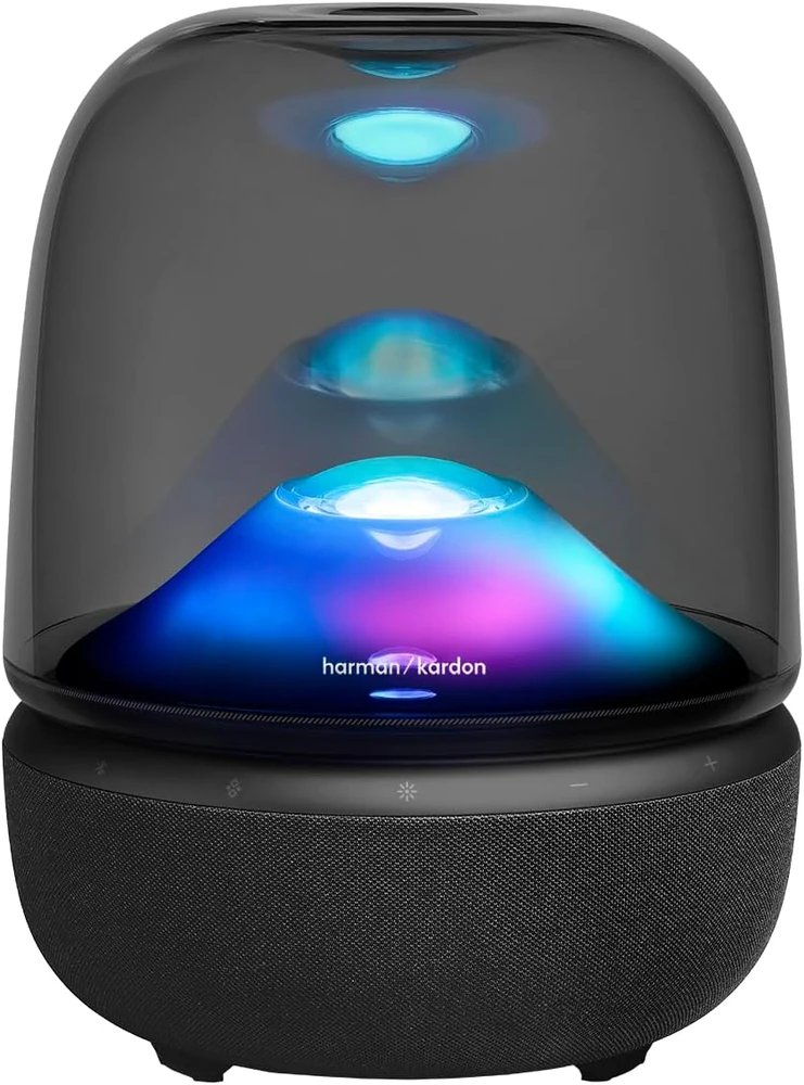 Harman Kardon Bluetooth namų garsiakalbis su Auracast ir 360° apšvietimu Aura Studio 5