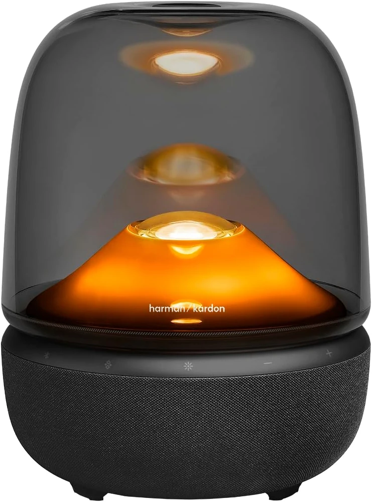 Harman Kardon Bluetooth namų garsiakalbis su Auracast ir 360° apšvietimu Aura Studio 5
