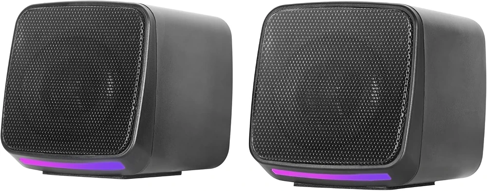 Kompiuterio kolonėlės Mars Gaming 10 W kompiuterinės kolonėlės su RGB apšvietimu, AUX ir USB, MSPRO