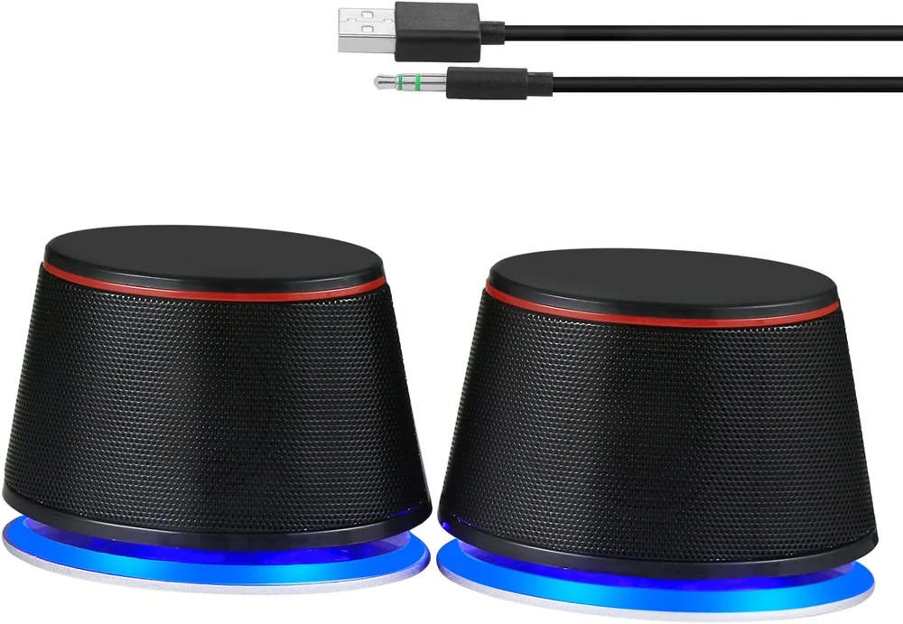 Kompiuterio kolonėlės Sanyun kompiuterinės kolonėlės SW102 2.0, 10 W, USB-A ir 3,5 mm