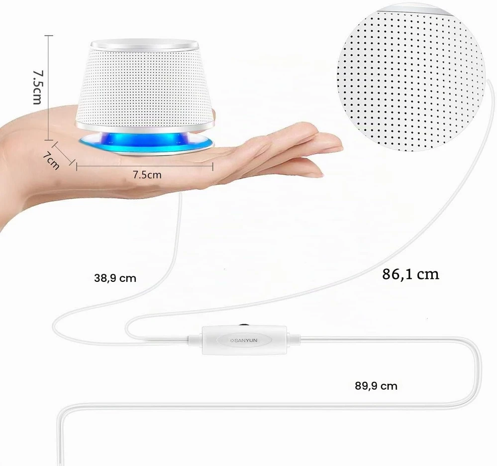 Kompiuterio kolonėlės Sanyun kompiuterio garsiakalbiai 2.0, 10 W, USB maitinimas ir 3,5 mm SW102
