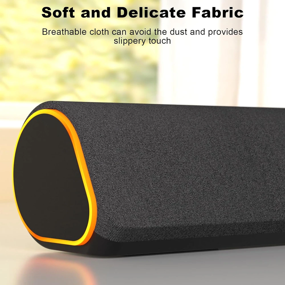 Kompiuterio kolonėlės SOULION kompiuterinė garso kolonėlė soundbar Bluetooth 5.3, 10 W, RGB apšvietimas, R50