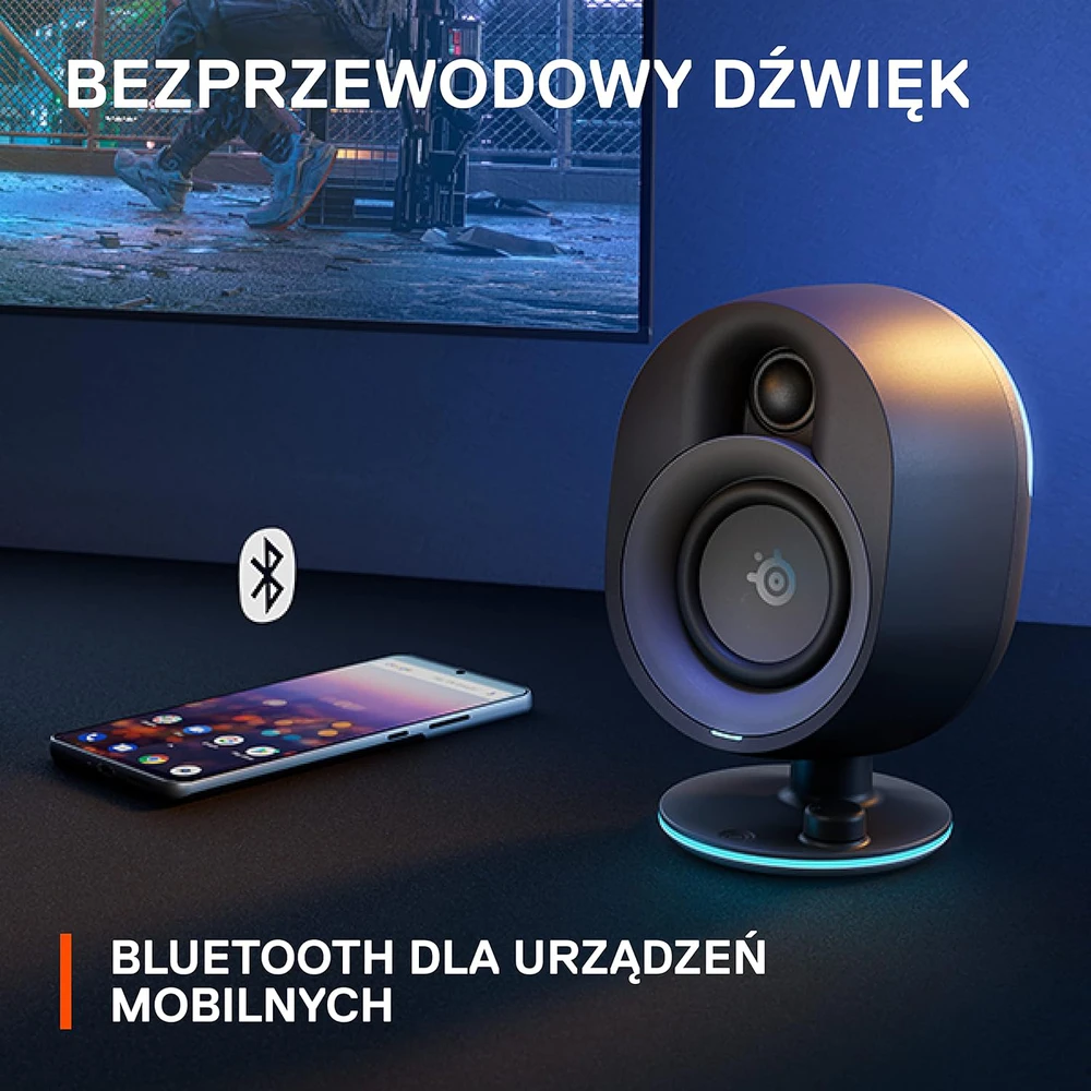 Kompiuterio kolonėlės SteelSeries Arena 7, Juodos spalvos
