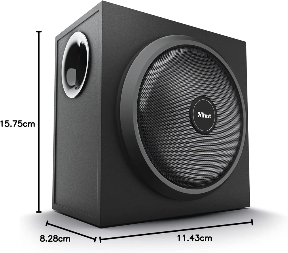 Kompiuterio kolonėlės Trust Yuri garsiakalbių komplektas 60 W Universal Juodas 2.1 kanalai 1 krypties 15 W