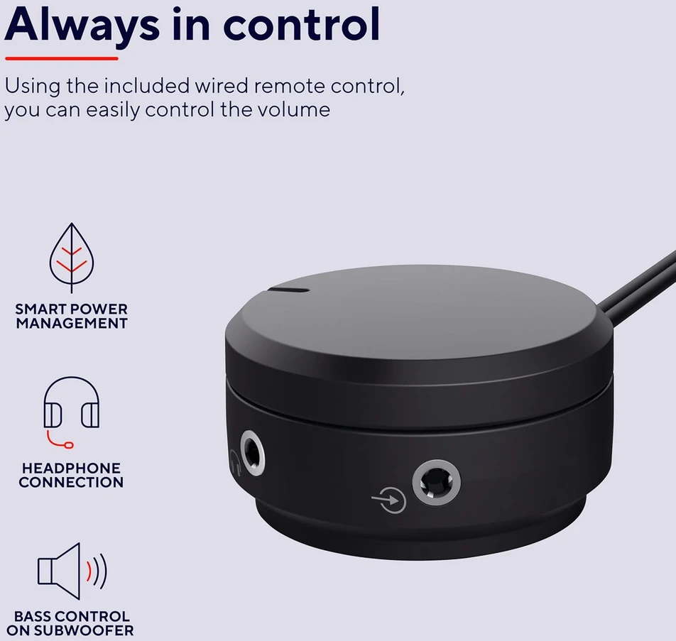 Kompiuterio kolonėlės Trust Yuri garsiakalbių komplektas 60 W Universal Juodas 2.1 kanalai 1 krypties 15 W