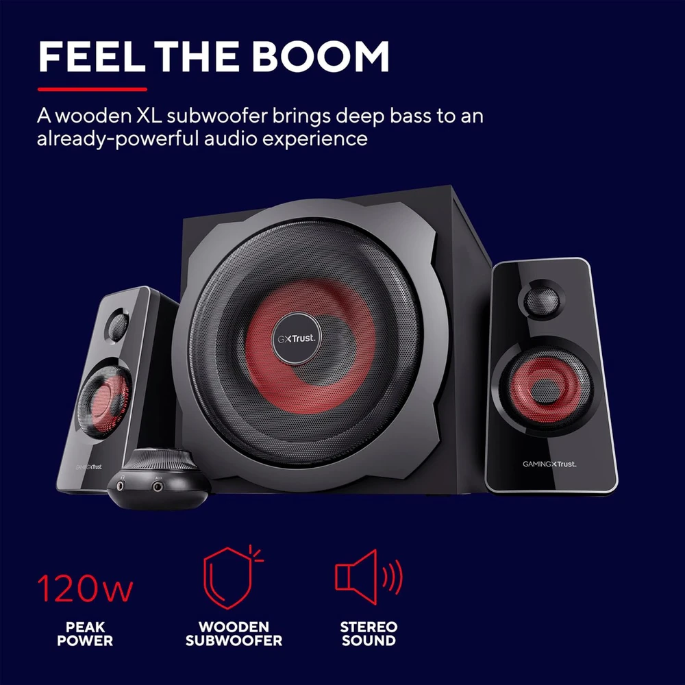 Kompiuterio kolonėlės Kolonėlės Trust GXT 38 2.1 Subwoofer