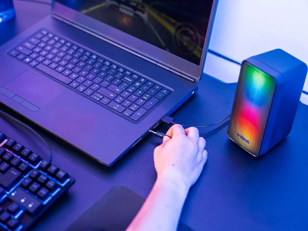 Kompiuterio kolonėlės TRUST GXT 611 Wezz RGB Illuminated 2.1 kolonėlės