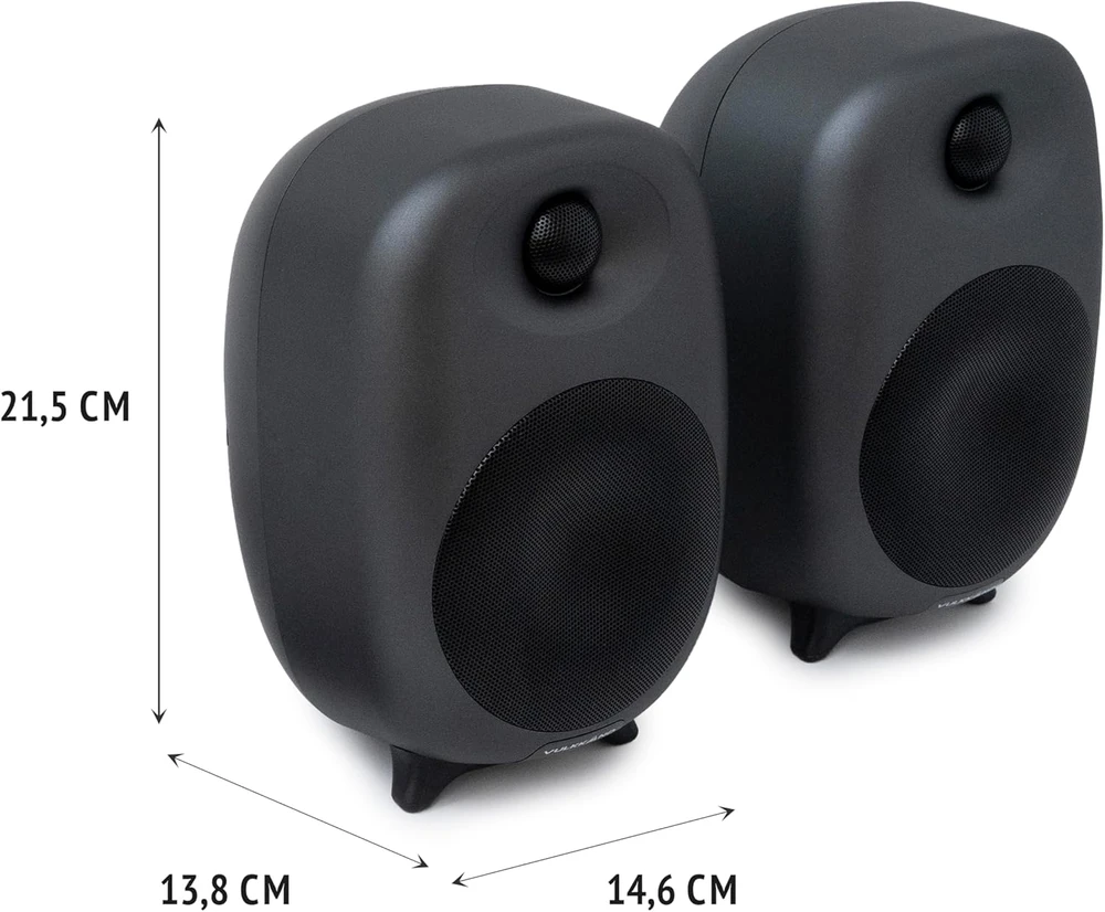 Kompiuterio kolonėlės Vulkkano kompiuterinės kolonėlės 2.0, 80 W, Bluetooth, USB, RCA, AUX, optinė jungtis, nuotolinio valdymo pultas, D4