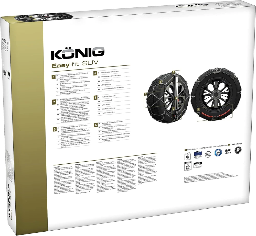 KÖNIG sniego grandinės SUV automobiliams, 16 colių ratams, modelis 2004735247