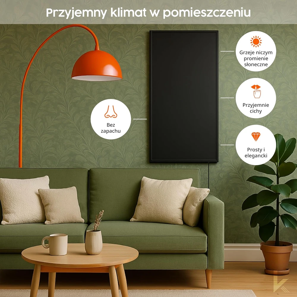 Könighaus infraraudonųjų spindulių šildymo panelė 1000 W, 14–26 m², P-Serie