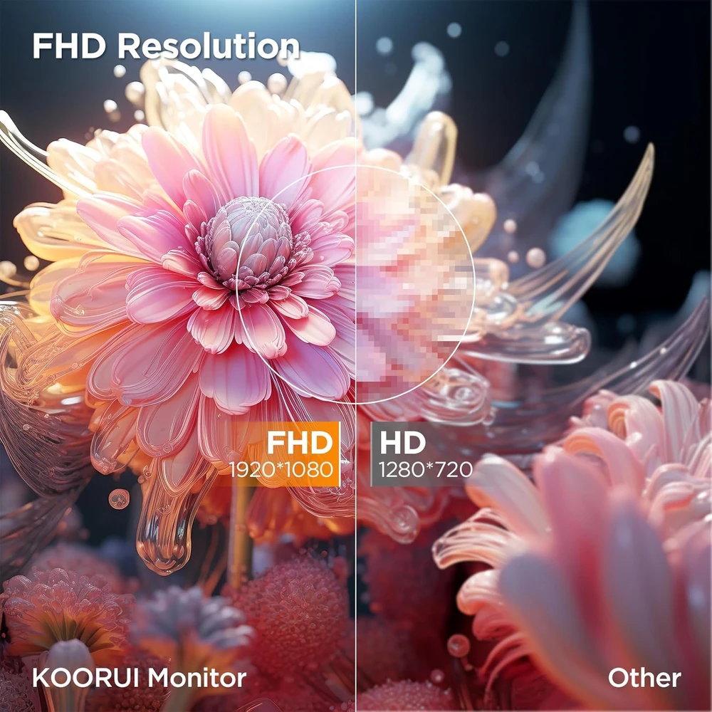 KOORUI lenktas 23,6 col. Full HD VA monitorius 100 Hz, 3 ms, 1500R MB24N2F