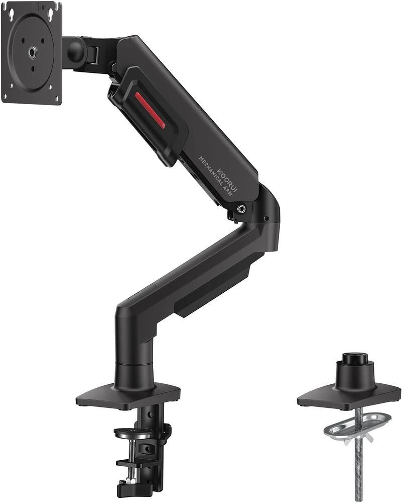 KOORUI monitoriaus stalo laikiklis 17–32 colių ekranams, VESA 75/100 mm, 2–9kg, KR20Y