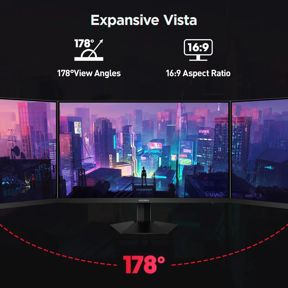 Gaming Monitorius KOORUI G2721P 27in 2560 x 1440 IPS 1ms HDR400 DP HDMI